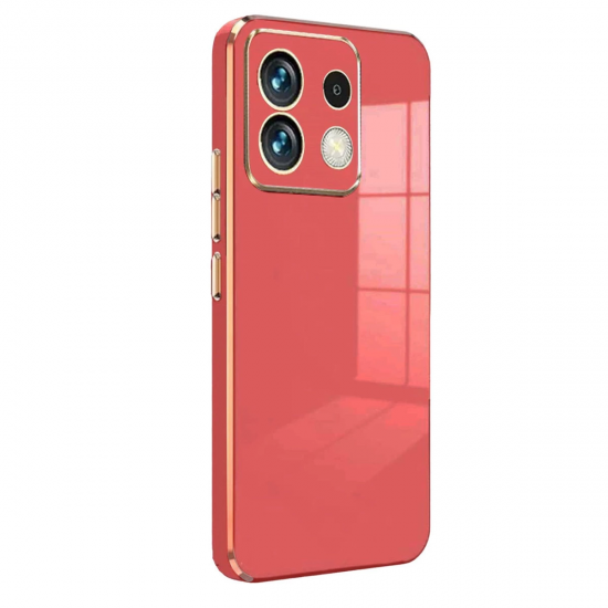 Newface Xiaomi Poco M6 Pro 4g Kılıf Volet Silikon - Kırmızı