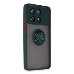 Newface Xiaomi Poco X6 Pro Kılıf Montreal Yüzüklü Silikon Kapak - Yeşil Newface Xiaomi Poco X6 Pro Kılıf Montreal Yüzüklü Silikon Kapak - Yeşil