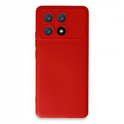 Newface Xiaomi Poco X6 Pro Kılıf Nano İçi Kadife Silikon - Kırmızı