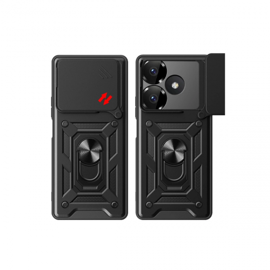 Newface Xiaomi Redmi 13 4g Kılıf Pars Lens Yüzüklü Silikon - Lacivert