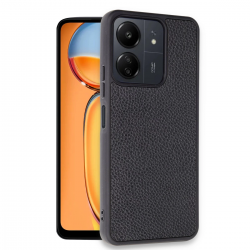 Newface Xiaomi Redmi 13c Kılıf Aras Deri Kapak - Siyah Newface Xiaomi Redmi 13c Kılıf Aras Deri Kapak - Siyah