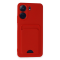 Newface Xiaomi Redmi 13c Kılıf Kelvin Kartvizitli Silikon - Kırmızı