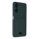Newface Xiaomi Redmi 13c Kılıf Kelvin Kartvizitli Silikon - Koyu Yeşil
