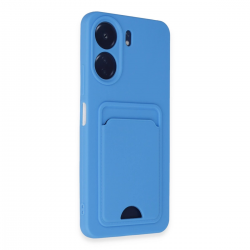 Newface Xiaomi Redmi 13c Kılıf Kelvin Kartvizitli Silikon - Mavi Newface Xiaomi Redmi 13c Kılıf Kelvin Kartvizitli Silikon - Mavi