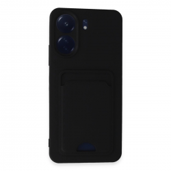 Newface Xiaomi Redmi 13c Kılıf Kelvin Kartvizitli Silikon - Siyah Newface Xiaomi Redmi 13c Kılıf Kelvin Kartvizitli Silikon - Siyah