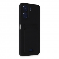 Newface Xiaomi Redmi 13c Kılıf Kelvin Kartvizitli Silikon - Siyah Newface Xiaomi Redmi 13c Kılıf Kelvin Kartvizitli Silikon - Siyah