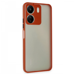 Newface Xiaomi Redmi 13c Kılıf Montreal Silikon Kapak - Kırmızı Newface Xiaomi Redmi 13c Kılıf Montreal Silikon Kapak - Kırmızı