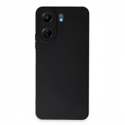 Newface Xiaomi Redmi 13c Kılıf Nano İçi Kadife Silikon - Siyah