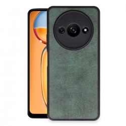 Newface Xiaomi Redmi A3 4g Kılıf Aras Deri Kapak - Koyu Yeşil