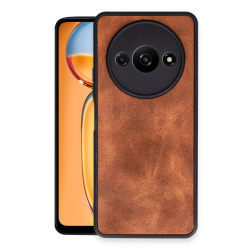 Newface Xiaomi Redmi A3 4g Kılıf Aras Deri Kapak - Taba