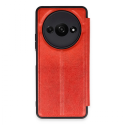 Newface Xiaomi Redmi A3 4g Kılıf Flip Cover - Kırmızı