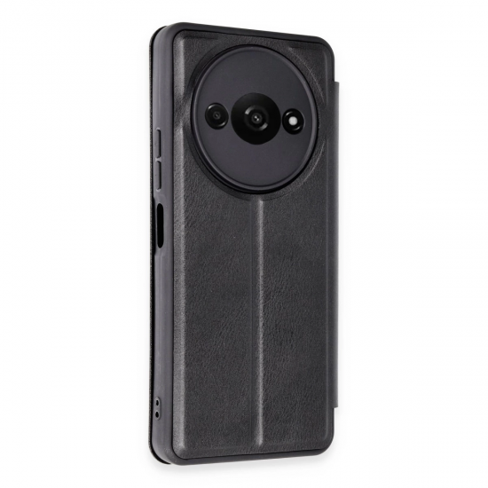 Newface Xiaomi Redmi A3 4g Kılıf Flip Cover - Siyah