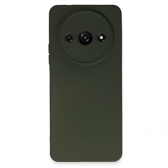 Newface Xiaomi Redmi A3 4g Kılıf Nano İçi Kadife Silikon - Koyu Yeşil