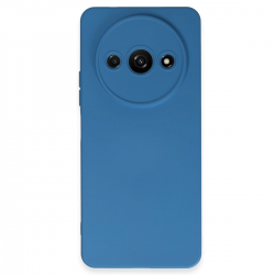 Newface Xiaomi Redmi A3 4g Kılıf Nano İçi Kadife Silikon - Mavi Newface Xiaomi Redmi A3 4g Kılıf Nano İçi Kadife Silikon - Mavi