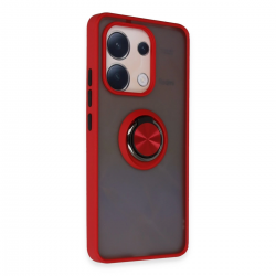 Newface Xiaomi Redmi Note 13 4g Kılıf Montreal Yüzüklü Silikon Kapak - Kırmızı Newface Xiaomi Redmi Note 13 4g Kılıf Montreal Yüzüklü Silikon Kapak - Kırmızı
