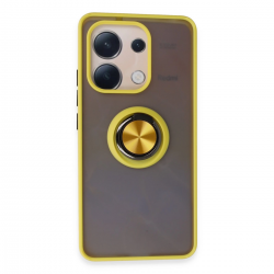Newface Xiaomi Redmi Note 13 4g Kılıf Montreal Yüzüklü Silikon Kapak - Sarı Newface Xiaomi Redmi Note 13 4g Kılıf Montreal Yüzüklü Silikon Kapak - Sarı
