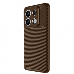 Newface Xiaomi Redmi Note 13 Pro 4g Kılıf Auto Focus Karbon Kapak - Kahverengi Newface Xiaomi Redmi Note 13 Pro 4g Kılıf Auto Focus Karbon Kapak - Kahverengi