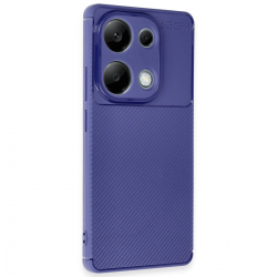 Newface Xiaomi Redmi Note 13 Pro 4g Kılıf Auto Focus Karbon Kapak - Lacivert