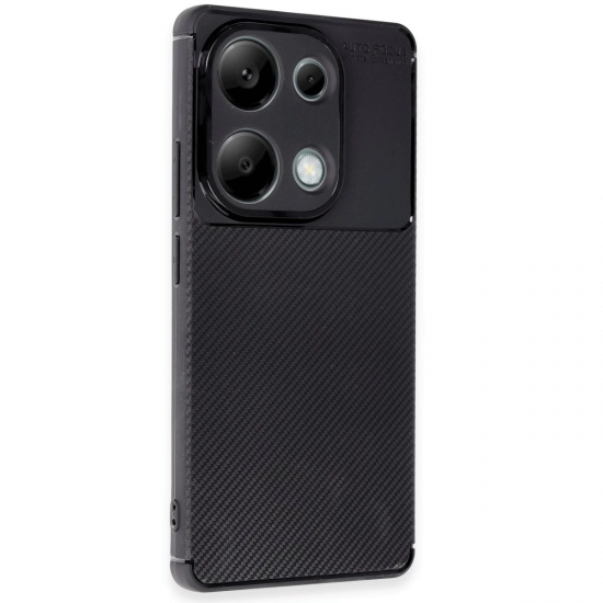 Newface Xiaomi Redmi Note 13 Pro 4g Kılıf Auto Focus Karbon Kapak - Siyah