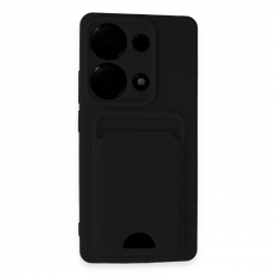 Newface Xiaomi Redmi Note 13 Pro 4g Kılıf Kelvin Kartvizitli Silikon - Siyah