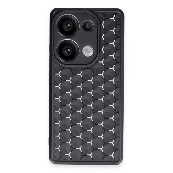 Newface Xiaomi Redmi Note 13 Pro 4g Kılıf Petek Silikon Kapak - Siyah