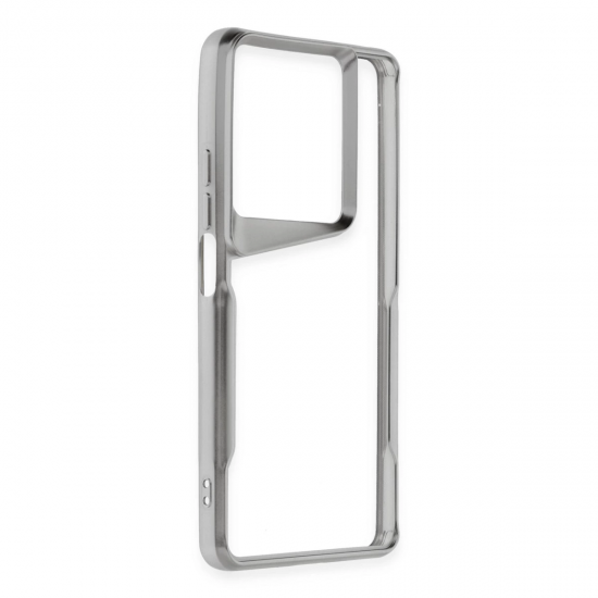 Newface Xiaomi Redmi Note 13 Pro 5g Kılıf Boyi Silikon Kapak - Gümüş