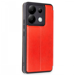 Newface Xiaomi Redmi Note 13 Pro 5g Kılıf Flip Cover - Kırmızı Newface Xiaomi Redmi Note 13 Pro 5g Kılıf Flip Cover - Kırmızı
