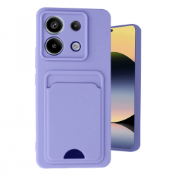 Newface Xiaomi Redmi Note 13 Pro 5g Kılıf Kelvin Kartvizitli Silikon - Lila