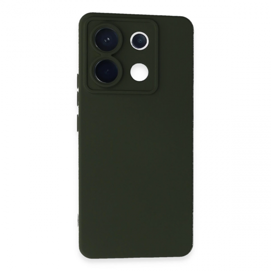 Newface Xiaomi Redmi Note 13 Pro 5g Kılıf Nano İçi Kadife Silikon - Koyu Yeşil