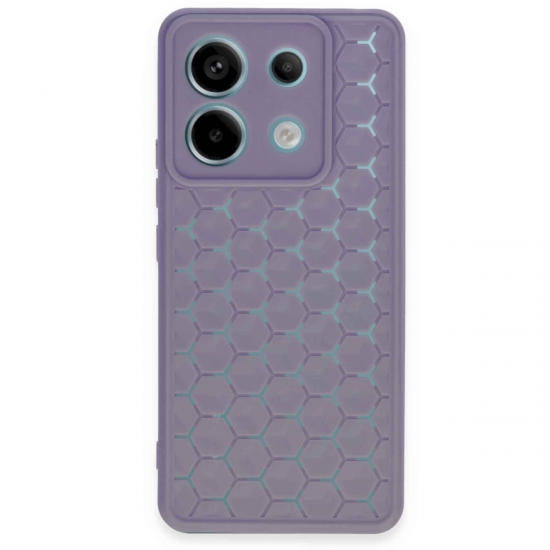 Newface Xiaomi Redmi Note 13 Pro 5g Kılıf Petek Silikon Kapak - Lila