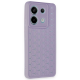 Newface Xiaomi Redmi Note 13 Pro 5g Kılıf Petek Silikon Kapak - Lila