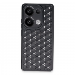 Newface Xiaomi Redmi Note 13 Pro 5g Kılıf Petek Silikon Kapak - Siyah