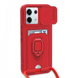 Newface Xiaomi Redmi Note 13 Pro 5g Kılıf Zuma Kartvizitli Yüzüklü Silikon - Kırmızı Newface Xiaomi Redmi Note 13 Pro 5g Kılıf Zuma Kartvizitli Yüzüklü Silikon - Kırmızı