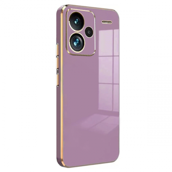 Newface Xiaomi Redmi Note 13 Pro Plus Kılıf Volet Silikon - Mor