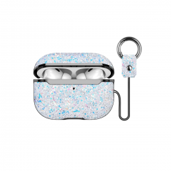 Onegif Airpods 2 (2.nesil) Bright Simli Airpods Kapak - Gümüş