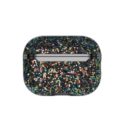 Onegif Airpods Pro 2 (2.nesil) Bright Simli Airpods Kapak - Siyah