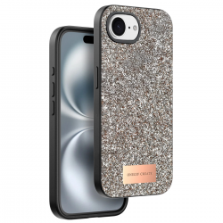 Onegif Apple İphone 16e Bright Simli Kapak - Çöl Titanyum Onegif Apple İphone 16e Bright Simli Kapak - Çöl Titanyum