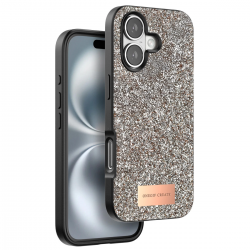 Onegif İphone 16 Plus Bright Simli Kapak - Gold Onegif İphone 16 Plus Bright Simli Kapak - Gold