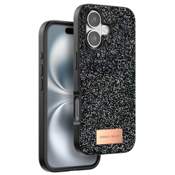 Onegif İphone 16 Plus Bright Simli Kapak - Siyah Onegif İphone 16 Plus Bright Simli Kapak - Siyah