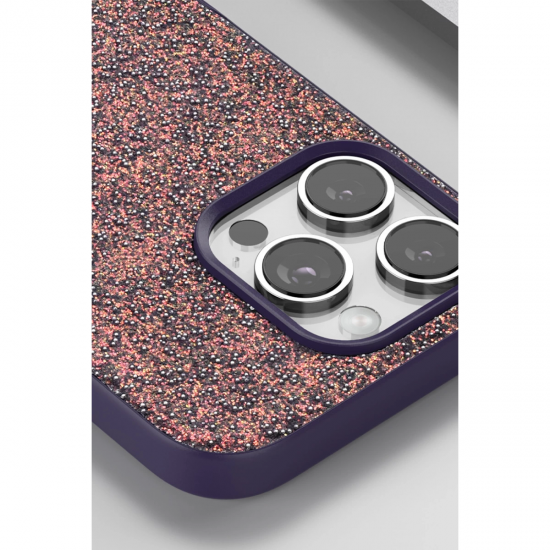 Onegif İphone 16 Pro Bright Simli Kapak - Çöl Titanyum