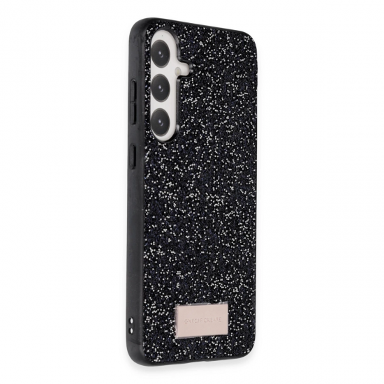 Onegif Samsung Galaxy A25 5g Bright Simli Kapak - Siyah