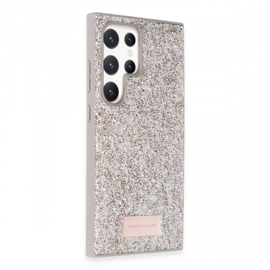 Onegif Samsung Galaxy S24 Ultra Bright Simli Kapak - Gold