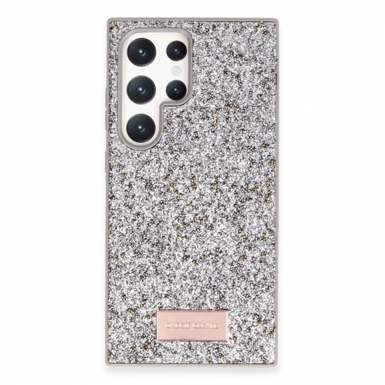 Onegif Samsung Galaxy S24 Ultra Bright Simli Kapak - Gümüş