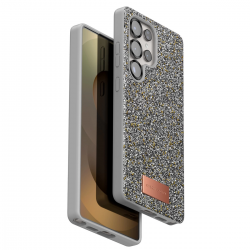 Onegif Samsung Galaxy S25 Ultra Bright Simli Kapak - Gümüş Onegif Samsung Galaxy S25 Ultra Bright Simli Kapak - Gümüş