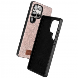 Onegif Samsung Galaxy S25 Ultra Bright Simli Kapak - Pembe Onegif Samsung Galaxy S25 Ultra Bright Simli Kapak - Pembe