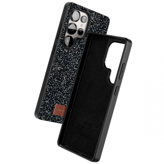 Onegif Samsung Galaxy S25 Ultra Bright Simli Kapak - Siyah