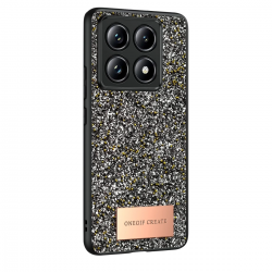 Onegif Xiaomi Mi 14t Pro Bright Simli Kapak - Gümüş Onegif Xiaomi Mi 14t Pro Bright Simli Kapak - Gümüş