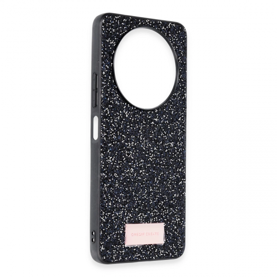 Onegif Xiaomi Redmi A3 4g Bright Simli Kapak - Siyah