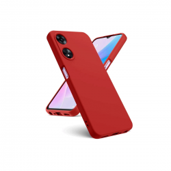 Oppo A38 Kılıf First Silikon - Kırmızı