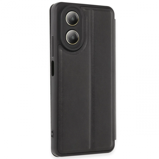Oppo A38 Kılıf Flip Cover - Siyah